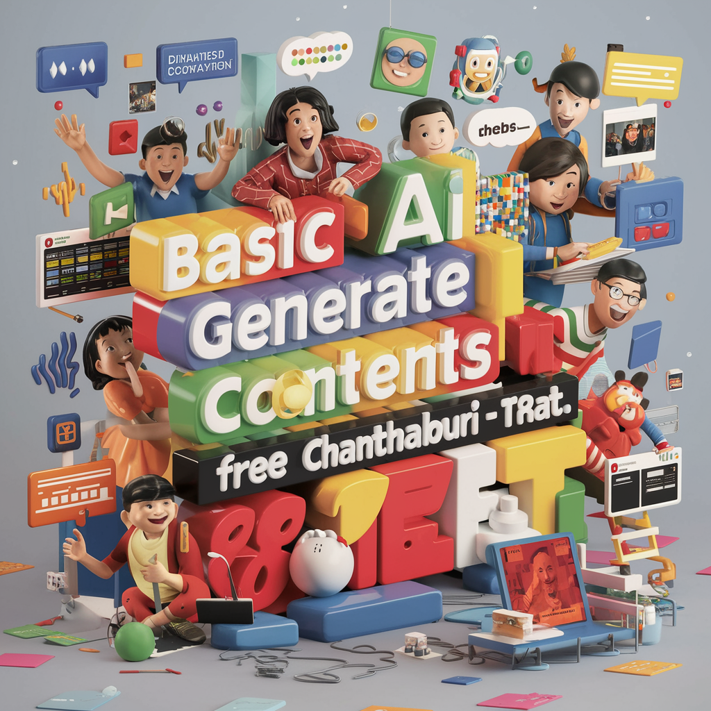 หลักสูตร Basic 3 ชม. (#เรียนฟรี) ใช้ Prompt สร้างคอนเท้นต์ บทพูด เสียง รูป วีดีโอ (7 App)