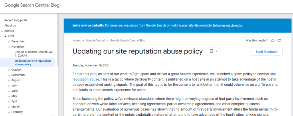 Updating our site reputation abuse policy