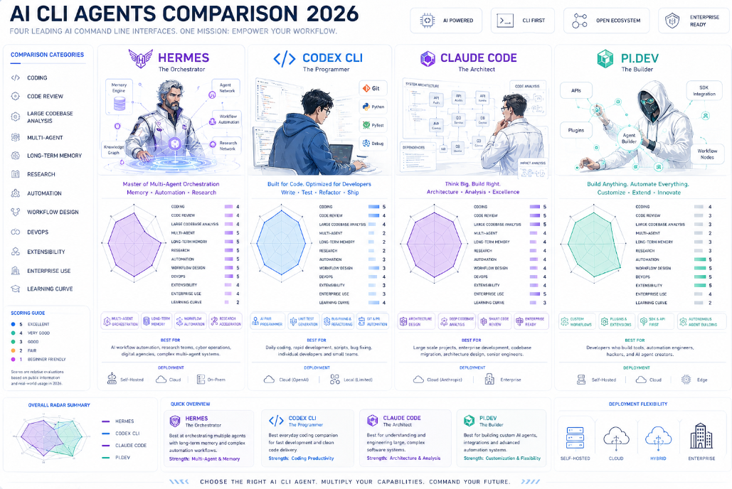 เปรียบเทียบ AI CLI ระดับมืออาชีพ 2026