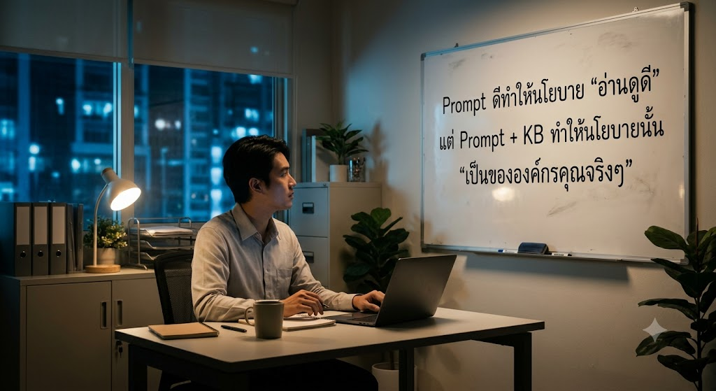 ทำไม Prompt ดีอาจไม่พอ?